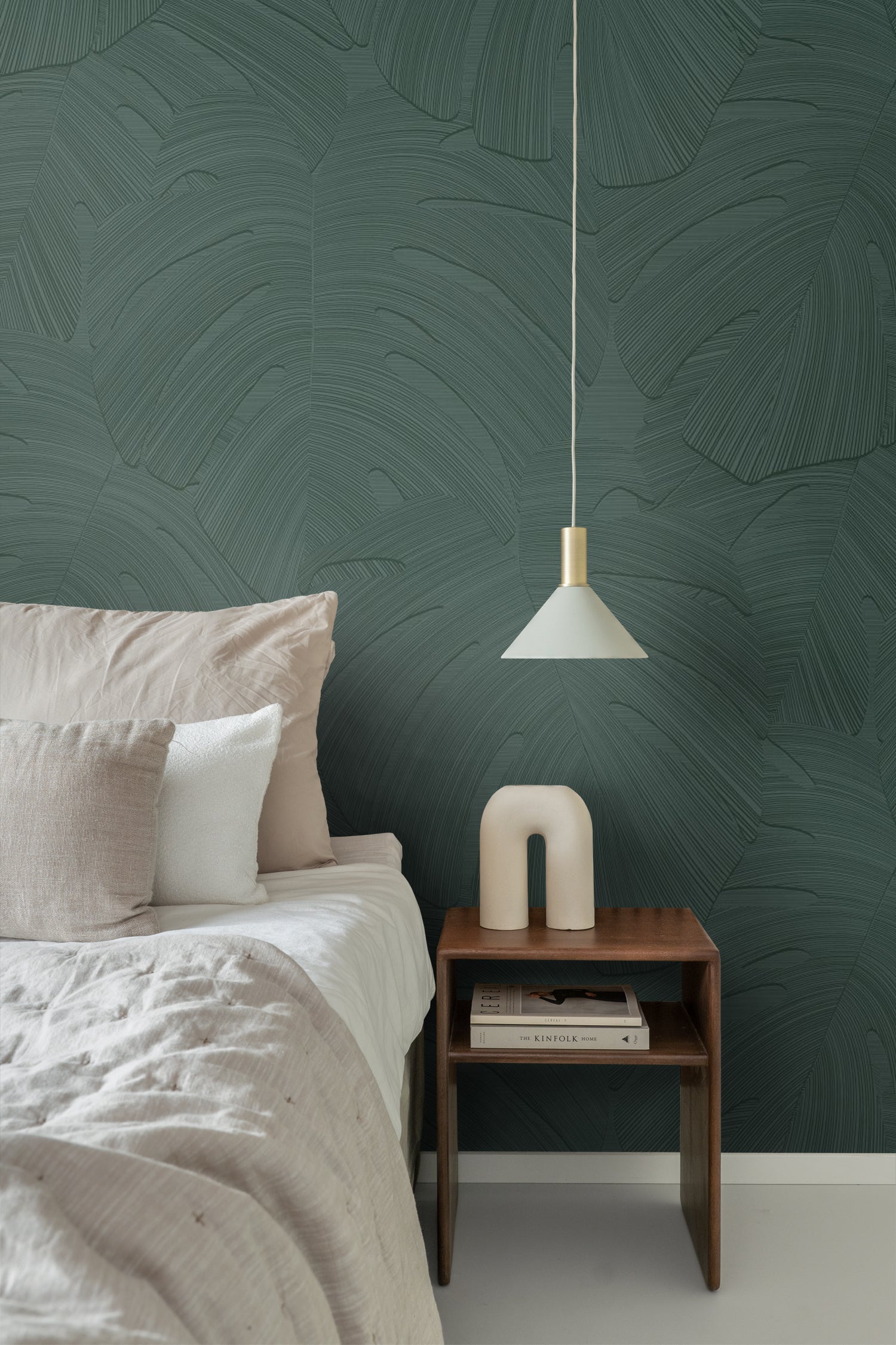 Origin Wallcoverings fotobehang tropische bladeren donkergroen - 300 x