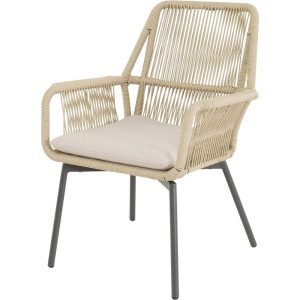 Lesli Living bistrostoel Silas – beige – 64x69x92cm – set van 4 Lesli Living bistrostoel Silas – beige – 64x69x92cm – set van 4