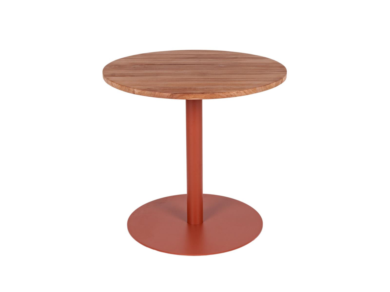 MaximaVida ronde eettafel Java roestbruin 80 cm - zware 49 kg uitvoeri