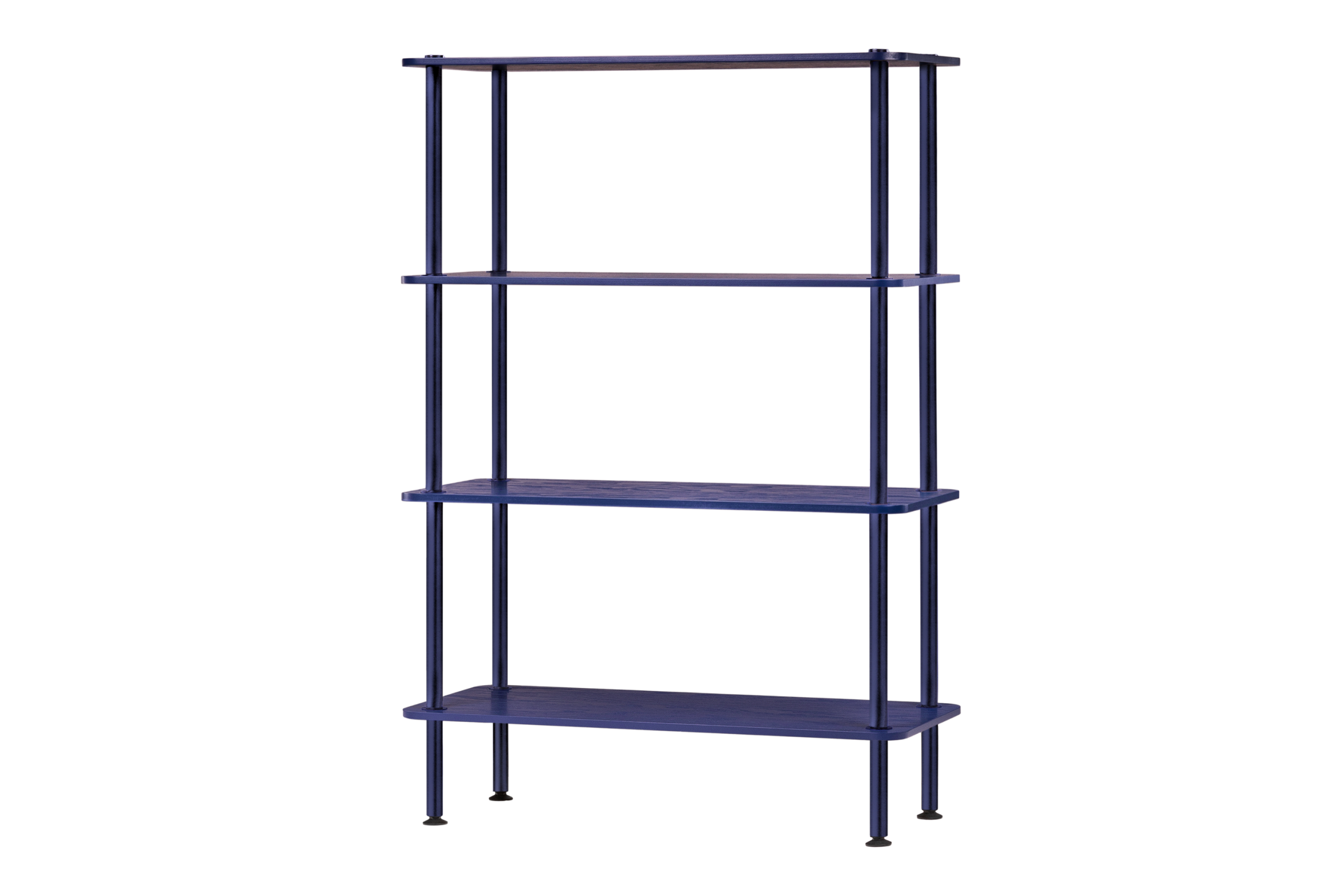 noo.ma Teidi 4-laags open boekenkast 80x35x127 cm, Blueberry Pie