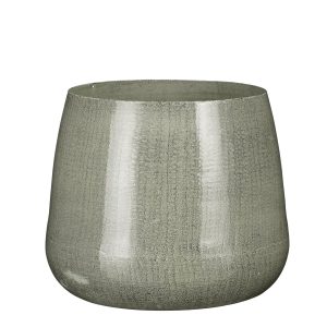 Mica Decorations Benson Bloempot – H16 x Ø19 cm – Metaal – Lichtgrijs Mica Decorations Benson Bloempot – H16 x Ø19 cm – Metaal – Lichtgrijs