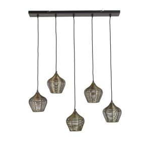 Light & Living hanglamp Alvaro – brons – 100x20x122cm Light & Living hanglamp Alvaro – brons – 100x20x122cm