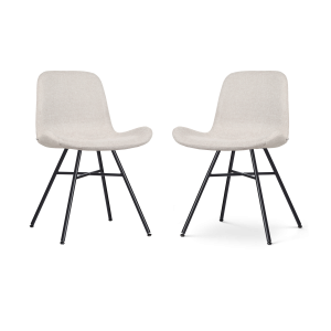 Nolon Noa-Fé Eetkamerstoelen Set van 2 – Beige – Zwarte Poten Nolon Noa-Fé Eetkamerstoelen Set van 2 – Beige – Zwarte Poten