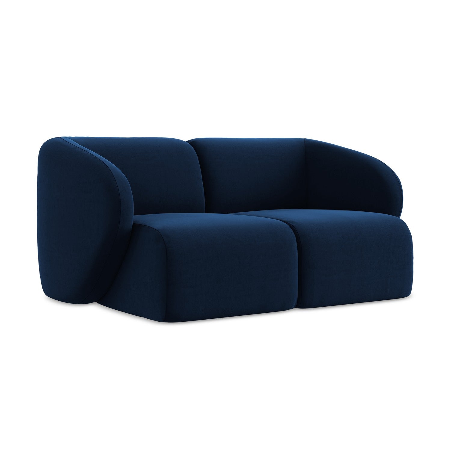 LaMiaSofa Tweezits modulaire bank Cervo - velours - koningsblauw - 174