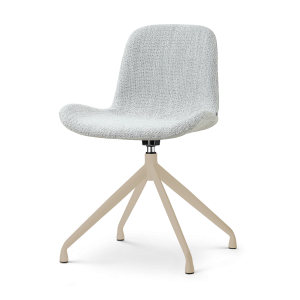 Nolon Nola-Fé draaibare eetkamerstoel grijs melange beige onderstel Nolon Nola-Fé draaibare eetkamerstoel grijs melange beige onderstel