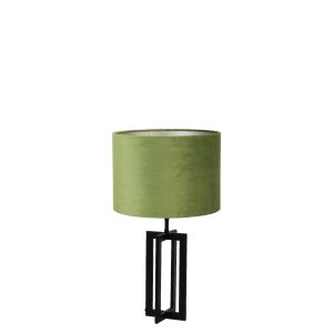 Light & Living tafellamp Mace/Velours – zwart, groen – 30x30x56cm Light & Living tafellamp Mace/Velours – zwart, groen – 30x30x56cm