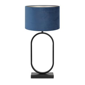 Light & Living tafellamp Jamiri/Velours – zwart, blauw – 30x30x67cm Light & Living tafellamp Jamiri/Velours – zwart, blauw – 30x30x67cm