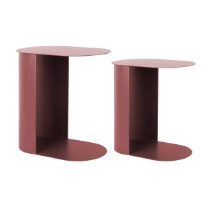Leitmotiv bijzettafel Riqueza Oval – rood – 30x45x48cm Leitmotiv bijzettafel Riqueza Oval – rood – 30x45x48cm