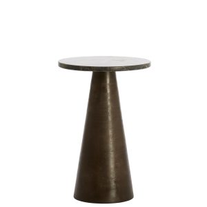 Light & Living bijzettafel Ynez – bruin – Ø36cm Light & Living bijzettafel Ynez – bruin – Ø36cm