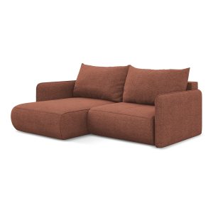 LaMiaSofa hoekbank links Palermo – chenille stof – gedempt roze – 207x LaMiaSofa hoekbank links Palermo – chenille stof – gedempt roze – 207x