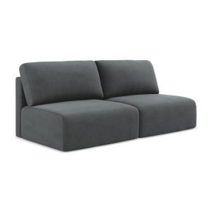 LaMiaSofa 3-zits slaapbank Ostia – textuurstof – grijs – 216x102x79 LaMiaSofa 3-zits slaapbank Ostia – textuurstof – grijs – 216x102x79