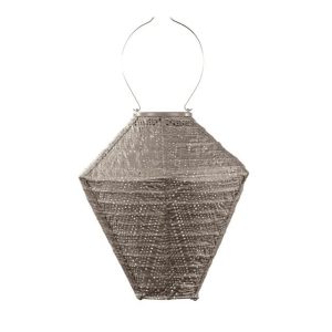 Lumiz solar lampion – ikat diamond – 28 cm – taupe Lumiz solar lampion – ikat diamond – 28 cm – taupe