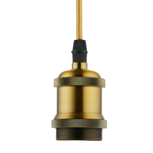 Lighto | Pendel Champagne Goud E27 Fitting | Vintage | 1.5m Snoer | Me Lighto | Pendel Champagne Goud E27 Fitting | Vintage | 1.5m Snoer | Me