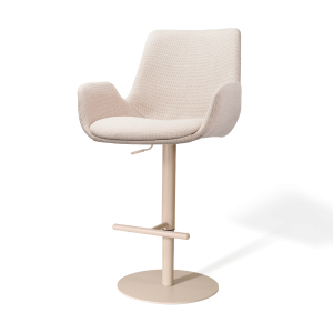 Nolon Niva-Eef tulp barkruk beige verstelbaar – beige poten Nolon Niva-Eef tulp barkruk beige verstelbaar – beige poten