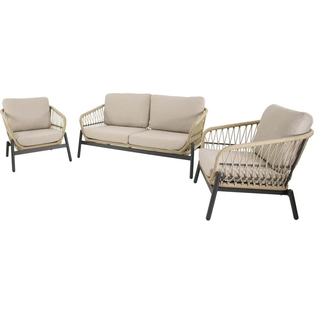 Lesli Living loungebank Zavi - beige - 163,5x83x72,5cm