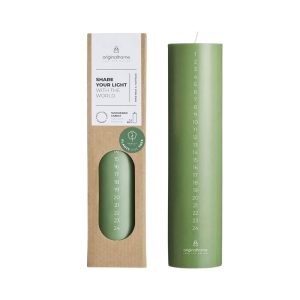 Originalhome adventskaars – 25 cm – groen Originalhome adventskaars – 25 cm – groen