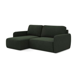 LaMiaSofa hoekbank links Corle – textuurstof – flessengroen – 207x148x LaMiaSofa hoekbank links Corle – textuurstof – flessengroen – 207x148x