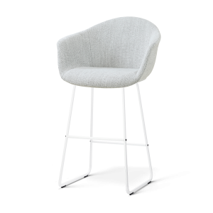 Nolon Nino-Otis Barkruk Grijs Melange – Wit Onderstel – 75 Cm Nolon Nino-Otis Barkruk Grijs Melange – Wit Onderstel – 75 Cm