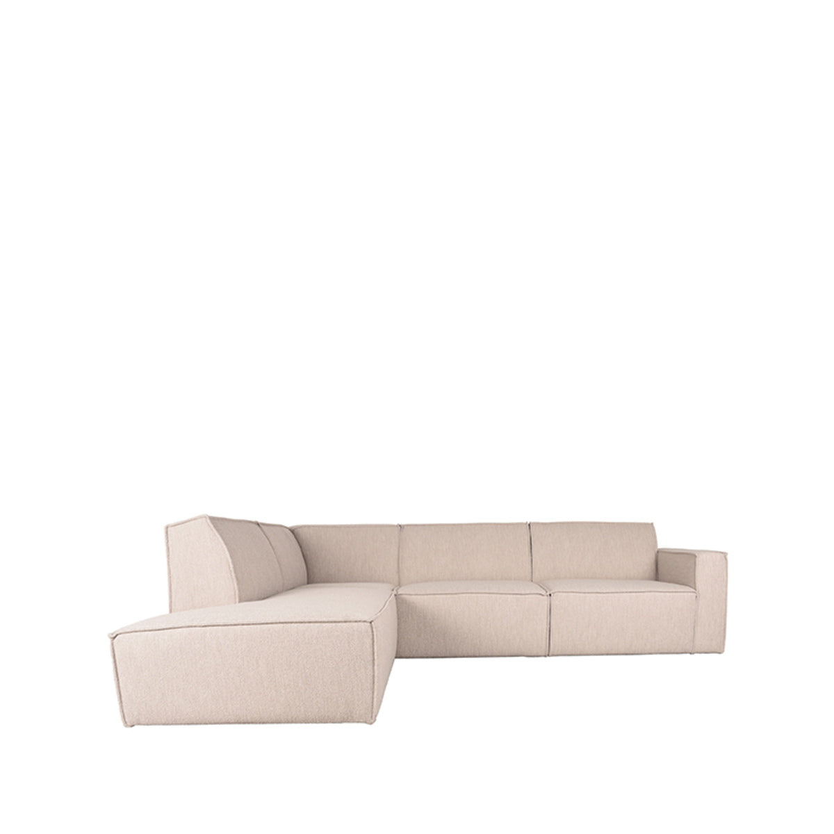 LABEL51 Bank Kay 2,5-Zits Hoek Links - Naturel Bouclé - 283x218x80cm