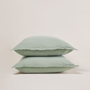 Madura Set van 2 kussenslopen Lou salie 65×65 cm Madura Set van 2 kussenslopen Lou salie 65×65 cm