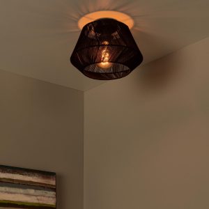 Lucide plafonnière JESSICA – 1xE27 – Zwart Lucide plafonnière JESSICA – 1xE27 – Zwart