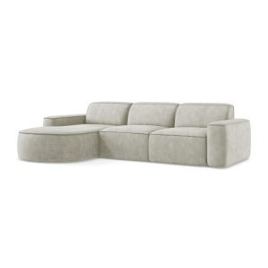 LaMiaSofa hoekbank links Melissa – chenille stof – parel – 284x166x70 LaMiaSofa hoekbank links Melissa – chenille stof – parel – 284x166x70