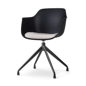 Nolon Nola-Liz Eetkamerstoel Zwart – Beige – Draaibaar – Zwart Nolon Nola-Liz Eetkamerstoel Zwart – Beige – Draaibaar – Zwart