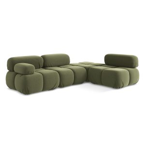 LaMiaSofa hoekbank rechts Sanremo – velours – olijf – 285x190x70 LaMiaSofa hoekbank rechts Sanremo – velours – olijf – 285x190x70