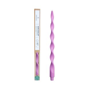 Originalhome spiraalkaars 40 cm – violet Originalhome spiraalkaars 40 cm – violet