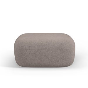 Micadoni Poef Jenny boucle, lichtbruin – 88x90x40cm Micadoni Poef Jenny boucle, lichtbruin – 88x90x40cm