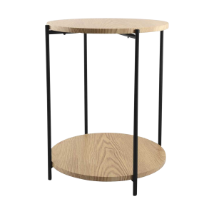 Lisomme Lina houten bijzettafel naturel – Ø 40 cm Lisomme Lina houten bijzettafel naturel – Ø 40 cm