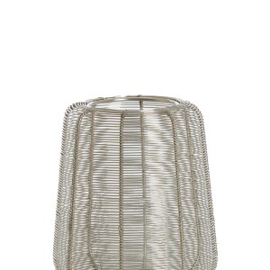 Light & Living windlicht ADETA – Ø18x21cm – zilver