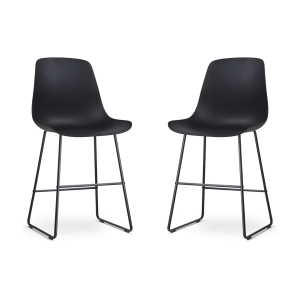 Nolon Nino-Pip barkruk zwart – zwart onderstel – 65 cm – set van 2 Nolon Nino-Pip barkruk zwart – zwart onderstel – 65 cm – set van 2