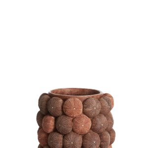 Light & Living vaas SEA URCHIN – Ø20.5x18cm – rood Light & Living vaas SEA URCHIN – Ø20.5x18cm – rood