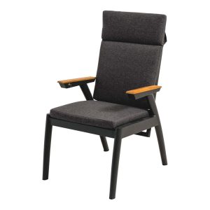 Lesli Living bistrostoel Florence – zwart – 61x78x106cm – set van 2