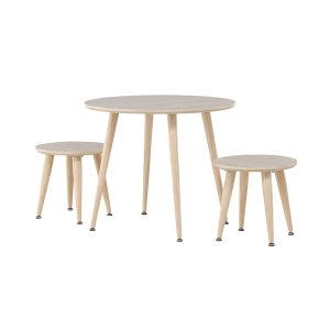 Nest living Runar set van kindertafel met twee stoeltjes – whitewash Nest living Runar set van kindertafel met twee stoeltjes – whitewash