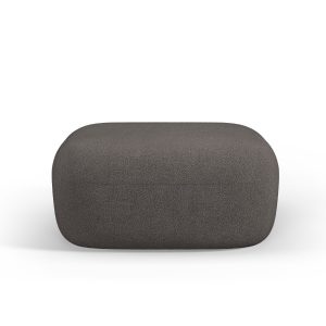 Micadoni Poef Jenny boucle, grijs – 88x90x40cm Micadoni Poef Jenny boucle, grijs – 88x90x40cm