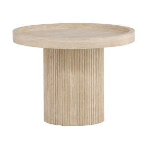 Nest living Micah Houten Bijzettafel Beige – Ø 60 cm Nest living Micah Houten Bijzettafel Beige – Ø 60 cm