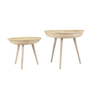Light & Living bijzettafel Colon – bruin – Ø56cm Light & Living bijzettafel Colon – bruin – Ø56cm