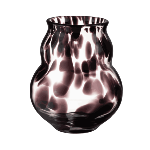 noo.ma Dam Vase handgeblazen glas – zwart met witte stippen noo.ma Dam Vase handgeblazen glas – zwart met witte stippen