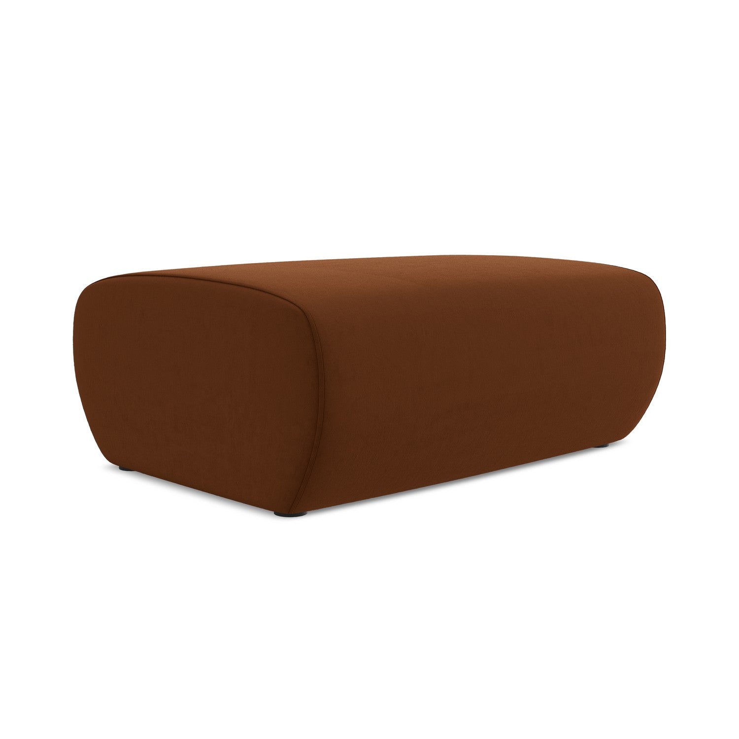 LaMiaSofa Poef Palermo - velours - terracotta - 100x70x39