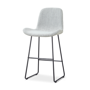 Nolon Nino-Fé Barkruk Grijs Melange – Zwart Onderstel – 75 Cm