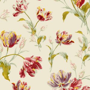 Laura Ashley Vliesbehang – Gosford Cranberry – 10mx52cm Laura Ashley Vliesbehang – Gosford Cranberry – 10mx52cm