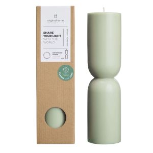 Originalhome kaars organische vorm – groen – L Originalhome kaars organische vorm – groen – L