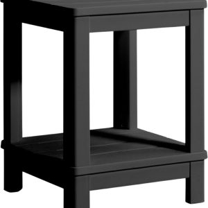 Keter Troy Deluxe Bijzettafel – 40.5×40.5x2cm – Grafiet Keter Troy Deluxe Bijzettafel – 40.5×40.5x2cm – Grafiet