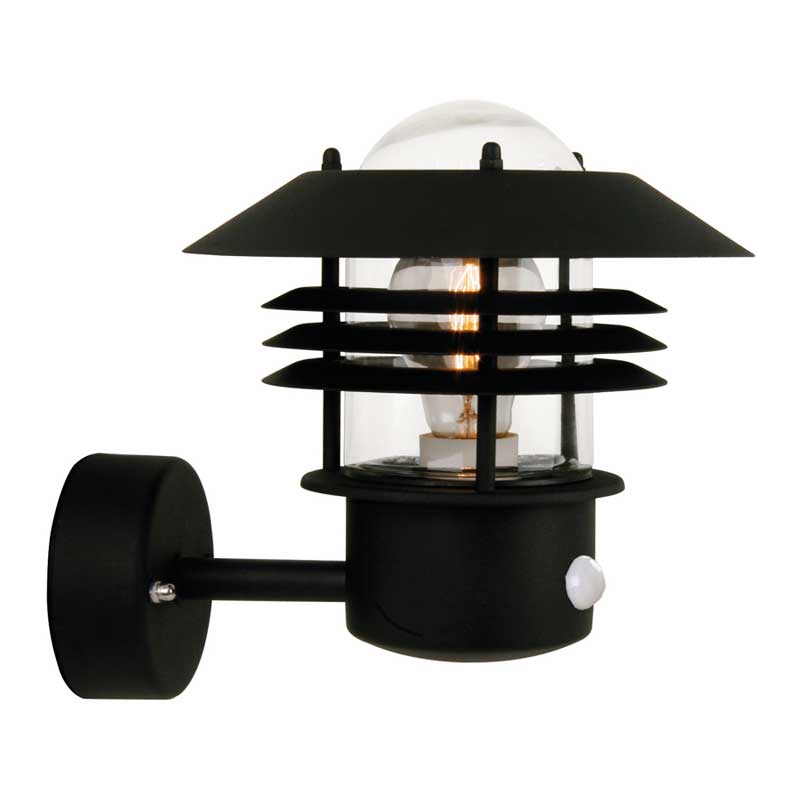 Nordlux Vejers Wandlamp Buiten - Sensor - E27 - IP54 - Zwart
