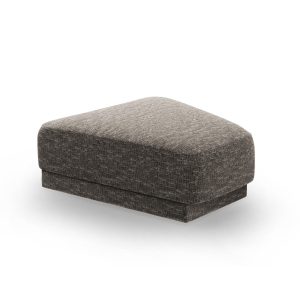 Micadoni Poef Miley chenille, grijs – 79x88x40cm Micadoni Poef Miley chenille, grijs – 79x88x40cm