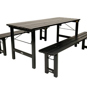 MaximaVida inklapbare picknickset Riga 200 cm blackwash – FSC vurenhou MaximaVida inklapbare picknickset Riga 200 cm blackwash – FSC vurenhou