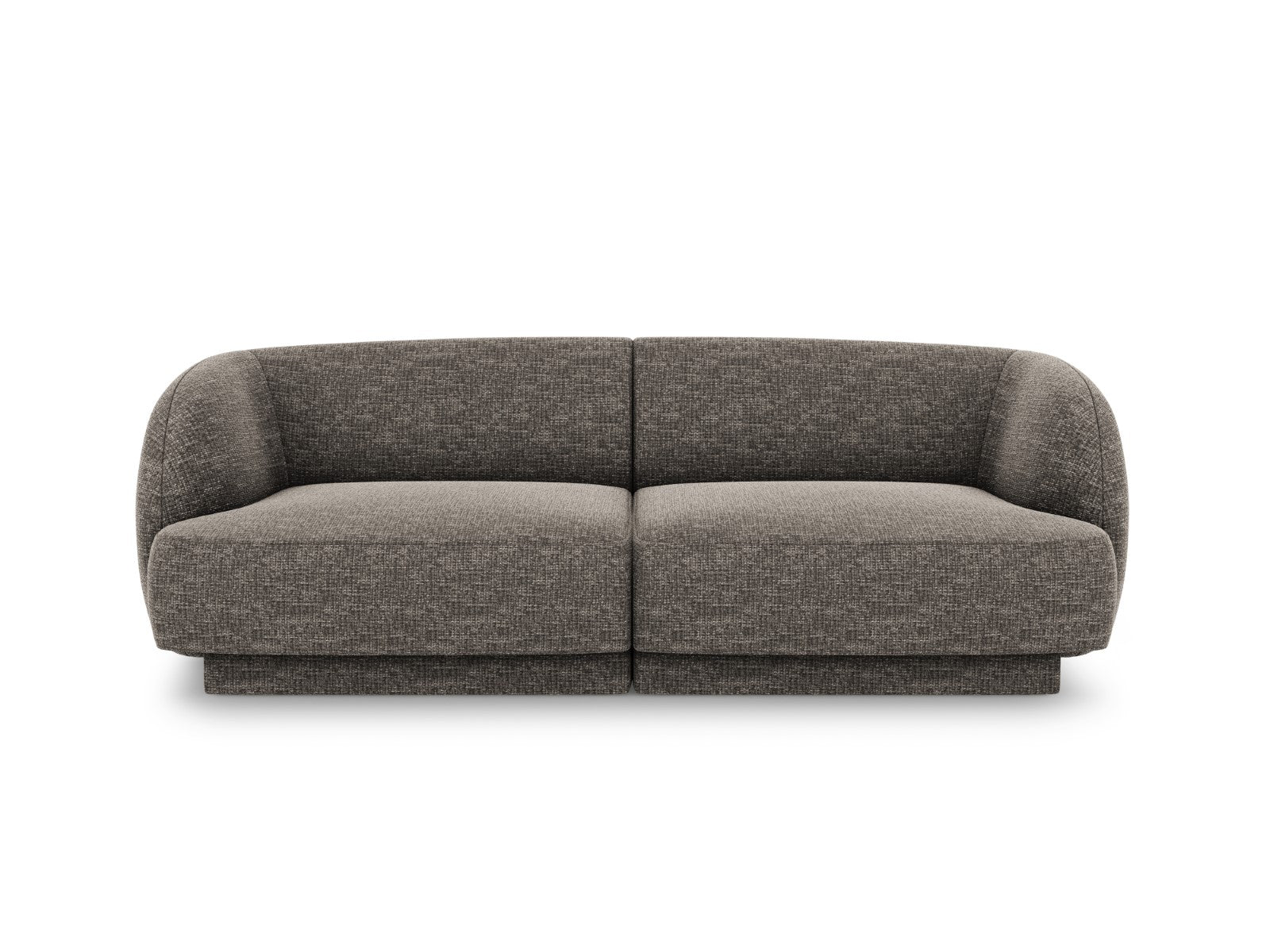 Micadoni Bank Miley 2-zits, chenille, grijs - 90x180x70cm
