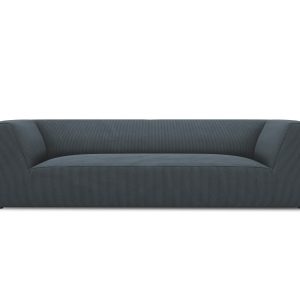 Micadoni Bank Ruby 3-zits, ribfluwelen, blauw – 93x232x69cm Micadoni Bank Ruby 3-zits, ribfluwelen, blauw – 93x232x69cm